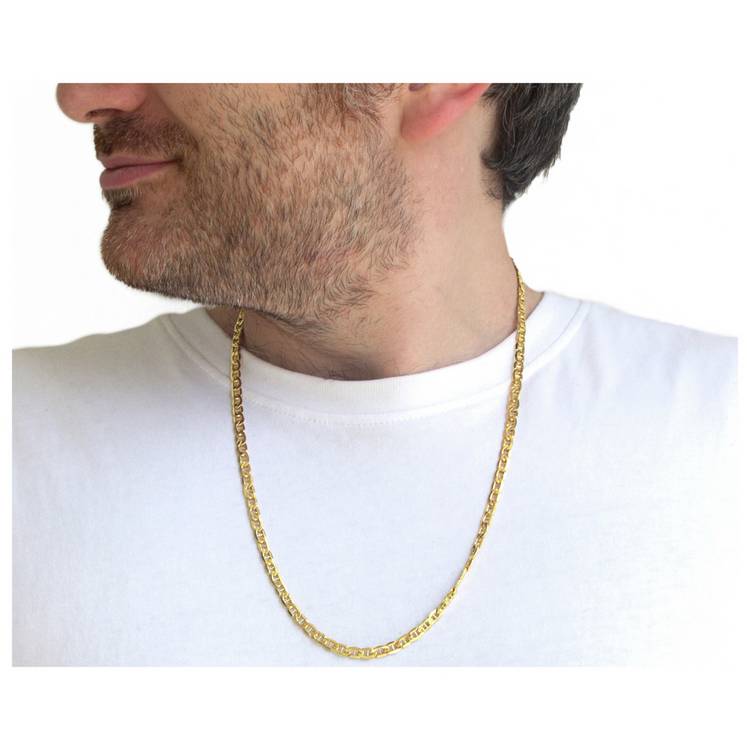 Revere 9ct yellow gold rambo chain 24 inch, imported from the UK