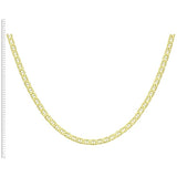 Revere 9ct yellow gold rambo chain 24 inch, imported from the UK