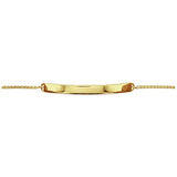 Revere 18ct gold plated sterling silver ID bracelet, UK version