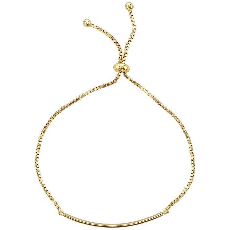 Revere 18ct gold plated sterling silver ID bracelet, UK version