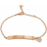 Argos Revere 18ct Rose Gold Plated Personalised Charm ID Bracelet- Buy online at McGrocer