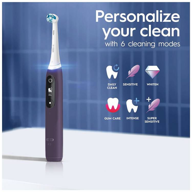 Oral-B iO Series 8 electric toothbrush Purple, imported from the UK