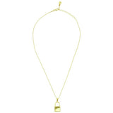 Revere gold plated personalised padlock necklace (British brand)