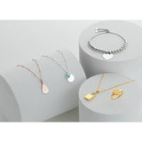 Revere sterling silver pendant with March birthstone cubic zirconia - British product