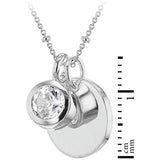 Revere pendant April birthstone 46cm - British product