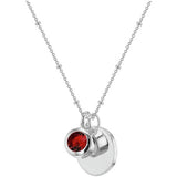Argos Revere Sterling Silver Personalised Pendant Necklace with July Birthstone- Buy online at McGrocer