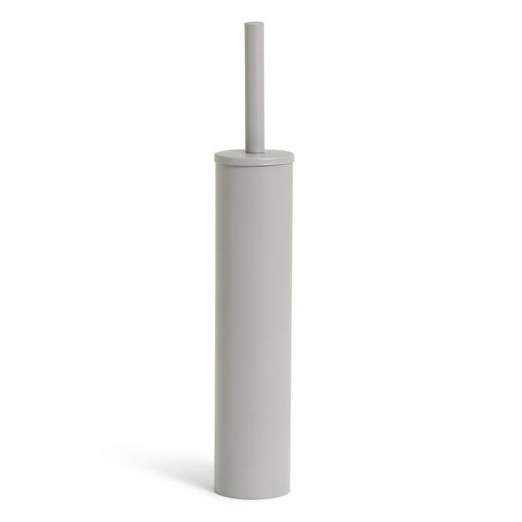 Matte grey slimline toilet brush, imported from the UK