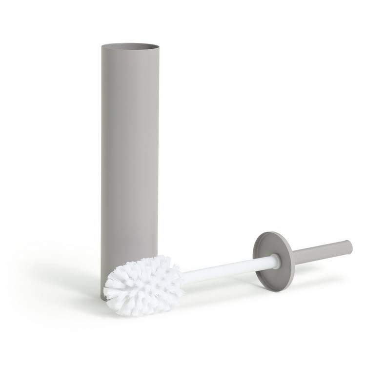 Matte grey slimline toilet brush, imported from the UK