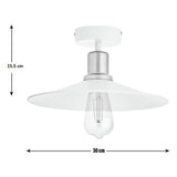 Habitat Pixie flush ceiling light off white, imported from the UK