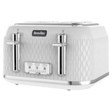 Argos Breville VTT911 Curve 4 Slice Toaster White and Chrome- Buy online at McGrocer