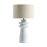 Habitat ceramic table lamp white and cream 50cm, UK version