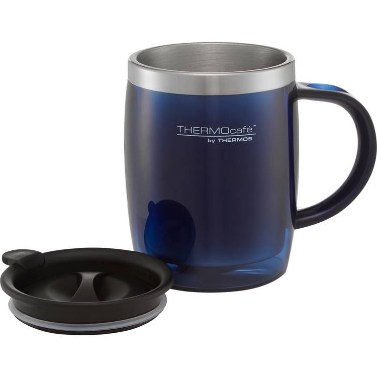 Thermocafe desk mug pack of 2 midnight blue 450ml (British brand)
