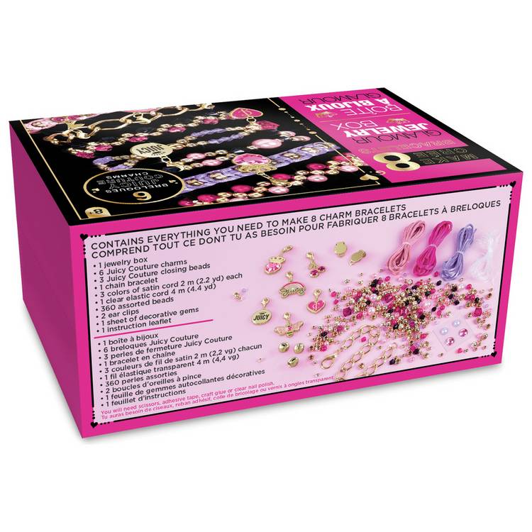 Make It Real Juicy Couture Glamour Box jewellery making set - British product