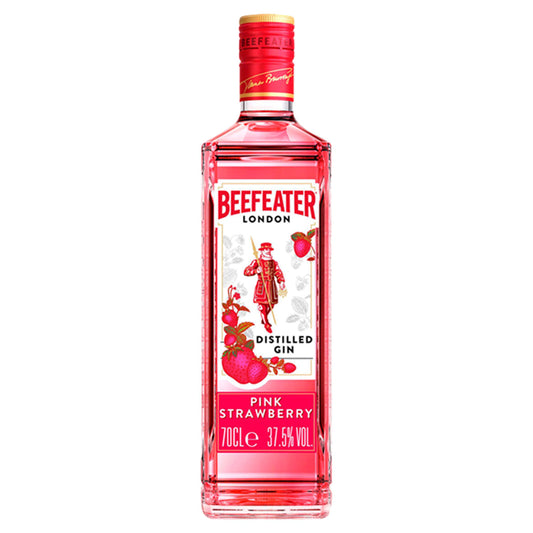 Beefeater Pink Strawberry Flavoured Gin 70cl Absolut Beefeater Malfy & Malibu Sainsburys   