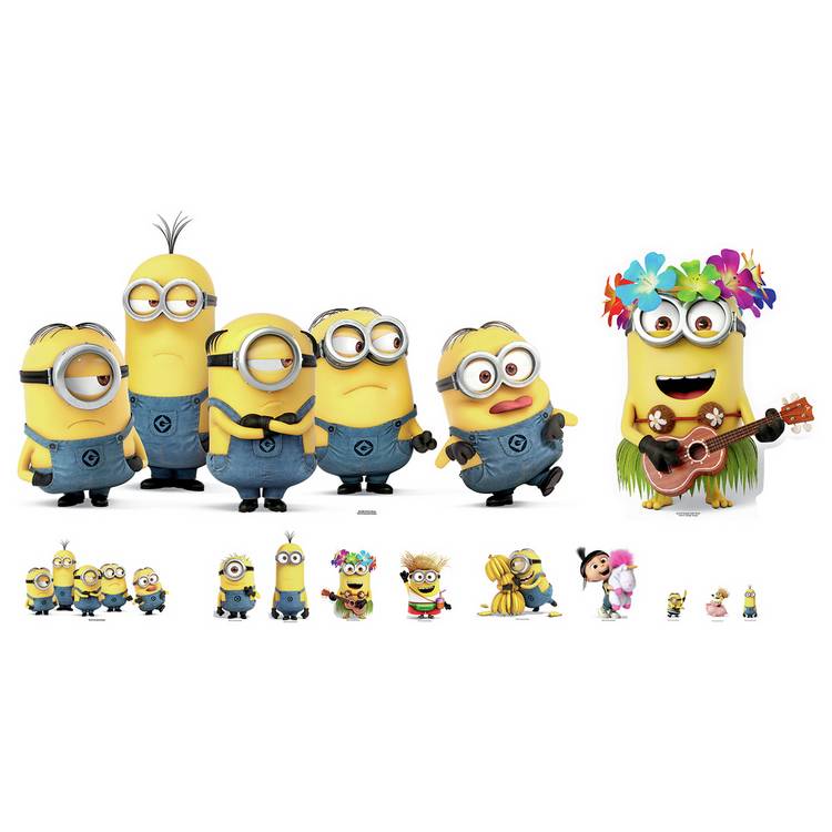 Star Minions party decoration table toppers 9-pack, UK version