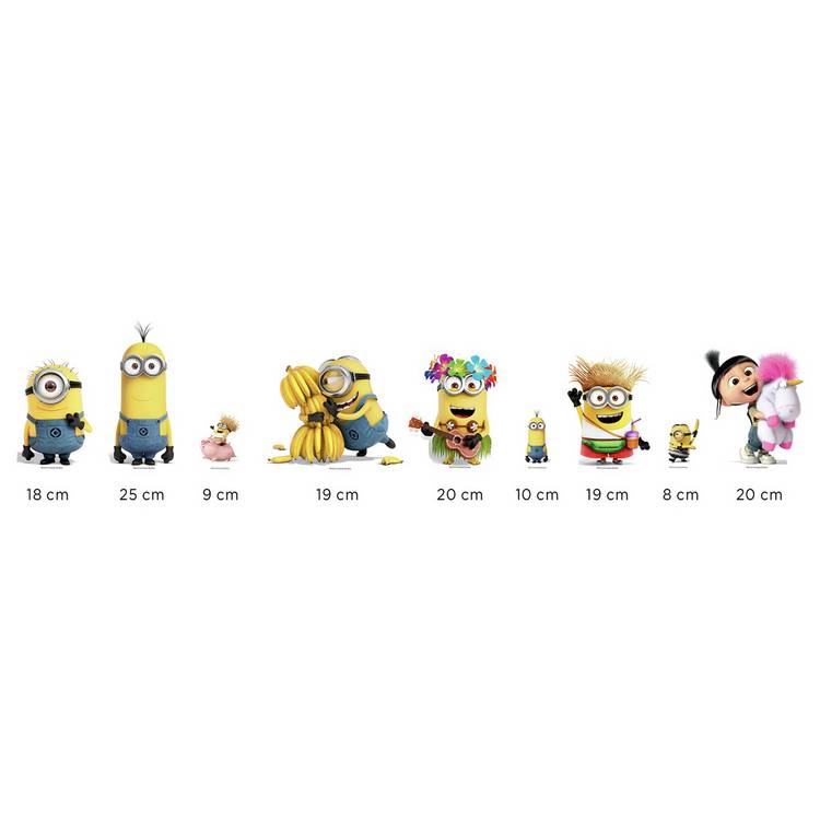 Star Minions party decoration table toppers 9-pack, UK version
