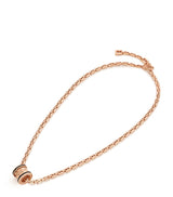 Harrods Bvlgari B.zero1 Rose Gold and Ceramic Pendant Necklace- Buy online at McGrocer