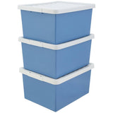 Argos Argos Home 3 x 27L Storage Boxes - Blue- Buy online at McGrocer