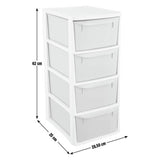 Argos Home pink plastic drawer tower (British brand)