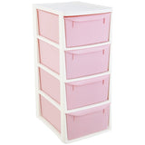 Argos Home pink plastic drawer tower (British brand)