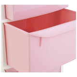 Argos Home pink plastic drawer tower (British brand)