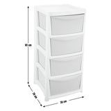 Argos Home pink 4 drawer plastic unit - British product