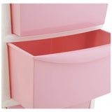 Argos Home pink 4 drawer plastic unit - British product