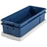Argos Home wheeled underbed storage boxes 2x45L blue, imported from the UK