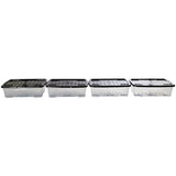 Strata Curve storage boxes 4x30L clear plastic - British product