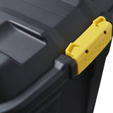 Strata 75L heavy duty storage trunk black (British brand)