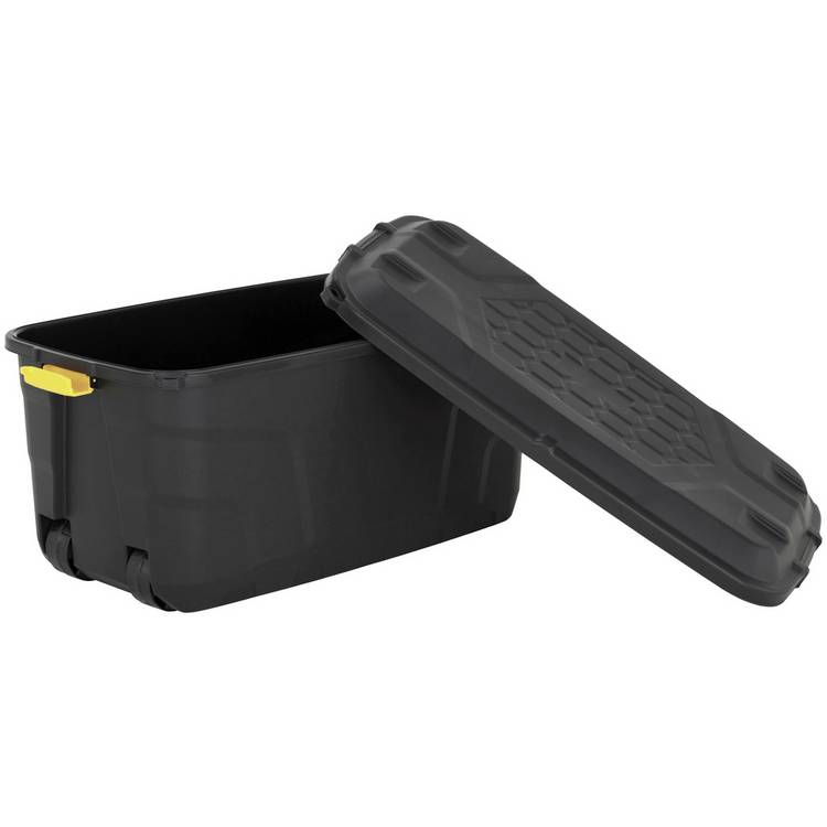 Strata heavy duty storage trunk on wheels 145L (British brand)