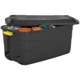 Strata heavy duty storage trunk on wheels 145L (British brand)