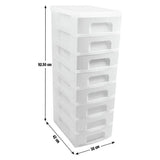 Really Useful pastel plastic 8 drawer storage unit (British brand)