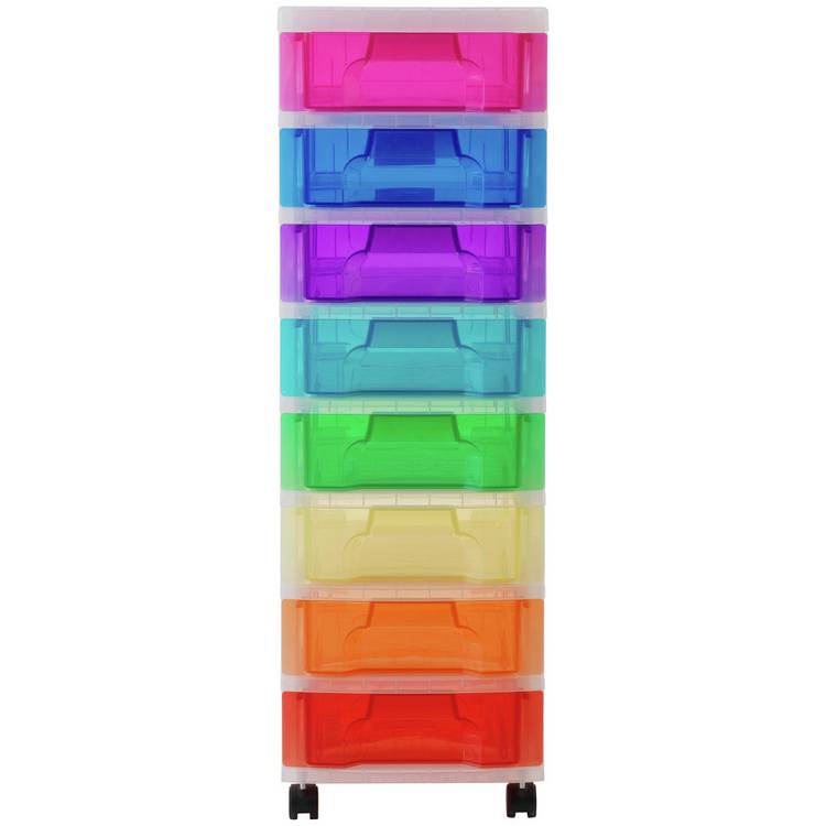 Really Useful 8 drawer wheeled storage unit multi - British product