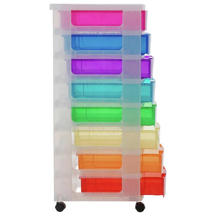 Really Useful 8 drawer wheeled storage unit multi - British product