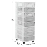 Really Useful 8 drawer wheeled storage unit multi - British product