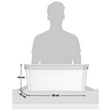 Really Useful clear plastic storage boxes 62L, UK version
