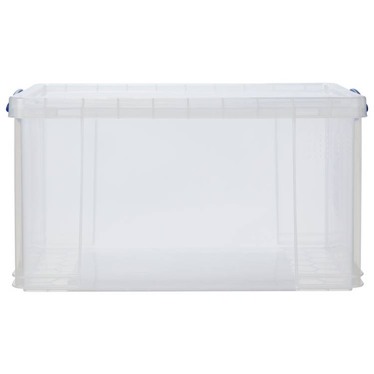 Really Useful clear storage box 84L (British brand)
