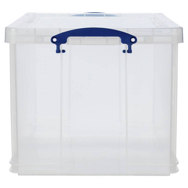 Really Useful clear storage box 84L (British brand)
