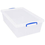Really Useful clear storage boxes 3 x 43L, UK version