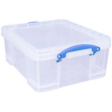 Really Useful clear storage box 18L - British product