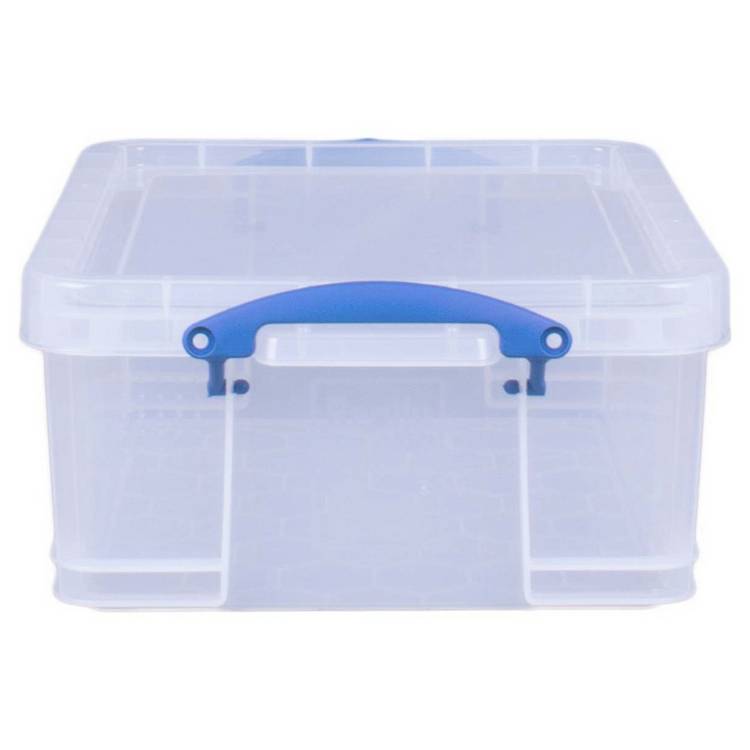 Really Useful clear storage box 18L - British product