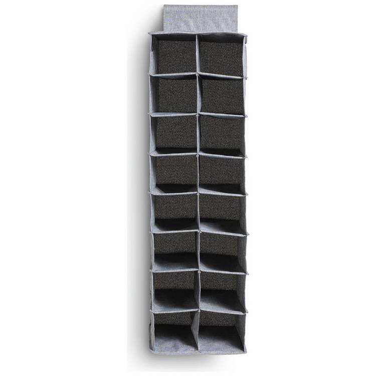 Argos Home grey hanging shoe storage 16 cubes - British product