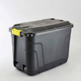 Strata 110L heavy duty wheeled storage trunk black (British brand)