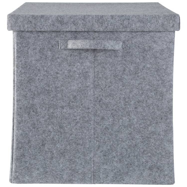 Habitat felt storage box 40cm with lid, imported from the UK