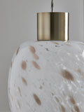 Brass confetti glass ceiling light shade, UK version