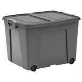 Argos Strata 75L Wheeled Recycled Storage Trunk with Lid - Grey- Buy online at McGrocer