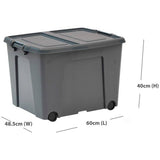 Strata wheeled recycled storage trunk 75L - British product