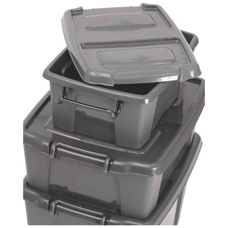 Strata underbed storage boxes 2x50L set - British product