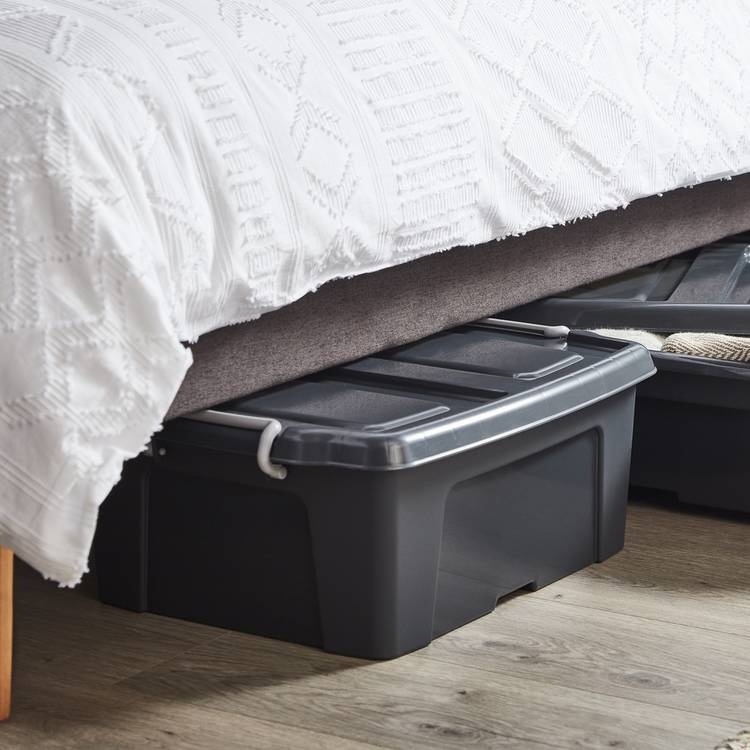 Strata underbed storage boxes 2x50L set - British product